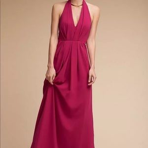Anthropologie BHlDN Rasa Dress Wild Rose Gown By Jill Stuart Size 14